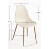 Silla Mykle De Polipropileno 85*46*38 Cm - Beige