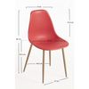 Silla Mykle De Polipropileno 85*46*38 Cm - Rojo