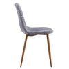 Silla Yanwel De Tela 86*43*39 Cm - Gris