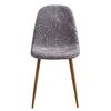 Silla Yanwel De Tela 86*43*39 Cm - Gris