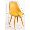 Silla Synk Suprym De Polipropileno,polipropileno Y Polipiel 82*48*43 Cm - Amarillo