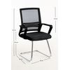 Silla Confidente Kole - Negro