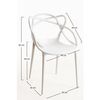 Silla Lowa De Polipropileno 82*49*39 Cm - Blanco