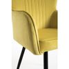 Silla Dalye Terciopelo De Terciopelo 97*55*45 Cm - Amarillo