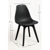 Silla Kelen Suprym De Polipropileno 82*46.50*39 Cm - Negro