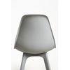 Silla Kelen Suprym De Polipropileno 82*46.50*39 Cm - Gris Claro