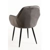 Pack 2 Sillas Chic Black De Terciopelo 87*56*41 Cm - Gris Oscuro