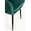 Pack 2 Sillas Chic Black De Terciopelo 87*56*41 Cm - Verde