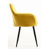 Pack 4 Sillas Chic Black De Terciopelo 87*56*41 Cm - Amarillo