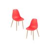 Pack 2 Sillas Mykle De Polipropileno 85*46*38 Cm - Rojo