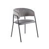 Silla Moniel Black Terciopelo - Gris Oscuro