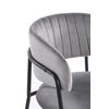 Silla Moniel Black Terciopelo - Gris Oscuro