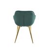 Silla Zandel Golden Terciopelo De Terciopelo 84*61*70.50 Cm - Verde