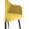 Pack 2 Sillas Puan Terciopelo De Terciopelo 89*50*44 Cm - Amarillo