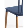 Silla Leka De Polipropileno 82*44*54 Cm - Azul Petróleo