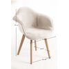 Silla Belu Terciopelo De Tela 81*62.50*45 Cm - Beige