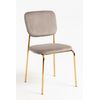 Silla Selin Golden Terciopelo - Gris