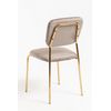 Silla Selin Golden Terciopelo - Gris