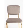 Silla Selin Golden Terciopelo - Gris