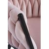 Silla Widny Black Terciopelo De Terciopelo 87*56*44 Cm - Rosa