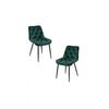 Pack 2 Sillas Miska Terciopelo De Terciopelo 85*50*40 Cm - Verde