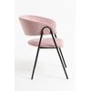 Silla Mihu Black Terciopelo - Rosa