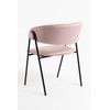 Silla Mihu Black Terciopelo - Rosa