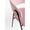 Silla Mihu Black Terciopelo - Rosa