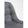 Pack 2 Sillas Plazi De Polipiel 86*43*39 Cm - Gris Oscuro