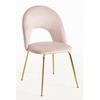 Pack 6 Sillas Dawa Gold Terciopelo De Terciopelo 86*46*40 Cm - Rosa