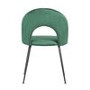 Pack 4 Sillas Dawa Black Terciopelo De Terciopelo 86*46*40 Cm - Verde