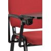 Pack 4 Sillas Ofis Con Pala De Tela 78*68*58 Cm - Rojo