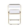 Pack 4 Sillas Tamy Gold De Policarbonato 79*38*39 Cm - Transparente