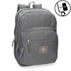 Mochila Doble Pepe Jeans Cross Grey Adaptable