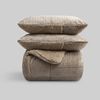 Edredon Jacquard Sherpa Karamelo Ania Beige Para Cama De 135 Cm