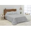 Edredon Jacquard Sherpa Karamelo Ania Gris Para Cama De 135 Cm