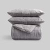 Edredon Jacquard Sherpa Karamelo Ania Gris Para Cama De 135 Cm