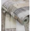 Papel Pintado Listones De Madera Beige Gris Con Textura Estilo Nórdico - Suances 6219 De Gaulan - Rollo De 10 M X 0,53 M