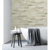 Papel Pintado Vinílico Lavable Efecto Ladrillo Piedra Pizarra Gris Claro Con Relieve - Boston 6903 De Gaulan - Rollo De 10 M X 0,53 M