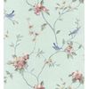 Papel Pintado Vinílico Lavable De Pájaros Y Flores Estilo Romántico - Villa Elena 121383 De Gaulan - Rollo De 10 M X 0,52 M