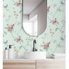 Papel Pintado Vinílico Lavable De Pájaros Y Flores Estilo Romántico - Villa Elena 121383 De Gaulan - Rollo De 10 M X 0,52 M