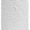 Papel Pintado Repintable Vinílico Lavable Damasco Blanco Con Textura Alto Relieve - Trisol Texture 123151 De Gaulan - Rollo De 10 M X 0,53 M