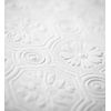 Papel Pintado Repintable Vinílico Lavable Damasco Blanco Con Textura Alto Relieve - Trisol Texture 123151 De Gaulan - Rollo De 10 M X 0,53 M