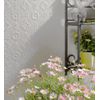 Papel Pintado Repintable Vinílico Lavable Damasco Blanco Con Textura Alto Relieve - Trisol Texture 123151 De Gaulan - Rollo De 10 M X 0,53 M