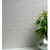 Papel Pintado Vinílico Lavable Blanco Repintable Texturizado De Alto Relieve - Kappa Texture 123166 De Gaulan - Rollo De 10 M X 0,52 M