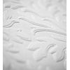 Papel Pintado Repintable Vinílico Lavable Volutas Blancas Con Textura Alto Relieve - Ornam Texture 123184 De Gaulan - Rollo De 10 M X 0,53 M