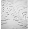 Papel Pintado Repintable Vinílico Lavable Damasco Blanco Con Textura Alto Relieve - Cosy Texture 123185 De Gaulan - Rollo De 10 M X 0,53 M
