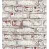 Papel Pintado Vinílico Lavable Imitando Muro De Ladrillos Blanco Con Textura En Relieve - Kansas Street 126334 De Gaulan - Rollo De 10 M X 0,53 M