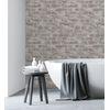 Papel Pintado Vinílico Lavable Efecto Muro De Ladrillos Gris Con Textura En Relieve - Harris Street 127123 De Gaulan - Rollo De 10 M X 0,53 M