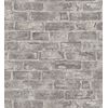 Papel Pintado Vinílico Lavable Efecto Muro De Ladrillos Gris Con Textura En Relieve - Harris Street 127123 De Gaulan - Rollo De 10 M X 0,53 M